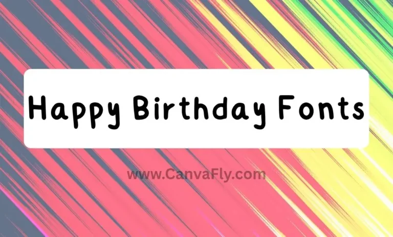 Happy Birthday Fonts
