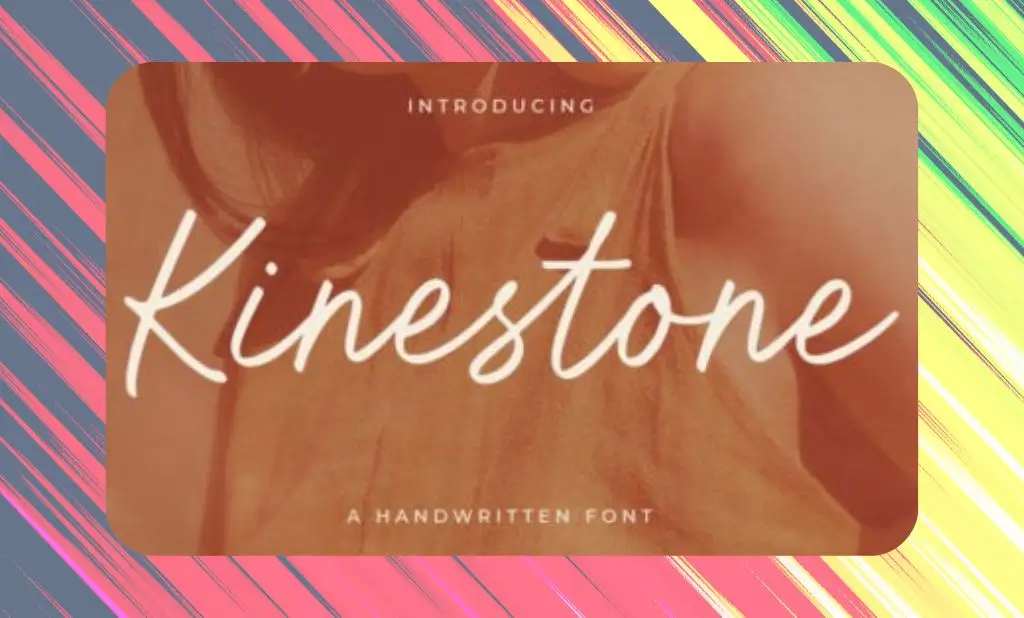 Kinestone Font